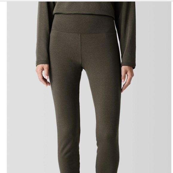 Eileen Fisher Cozy Brushed Terry High Waisted Hug Leggings 2X NWT - Picture 2 of 4